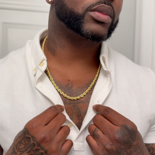 14K Gold Rope Chain - 6MM