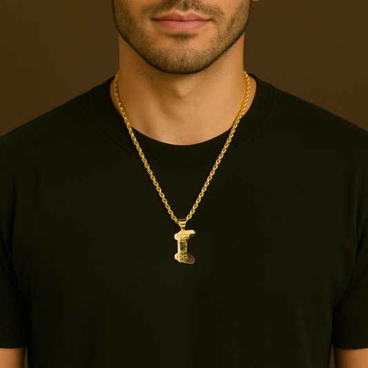 14K Gold Video Game Controller Pendant