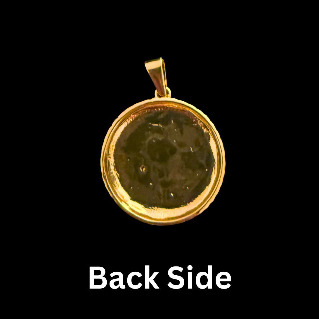 14K Gold Compass Pendant