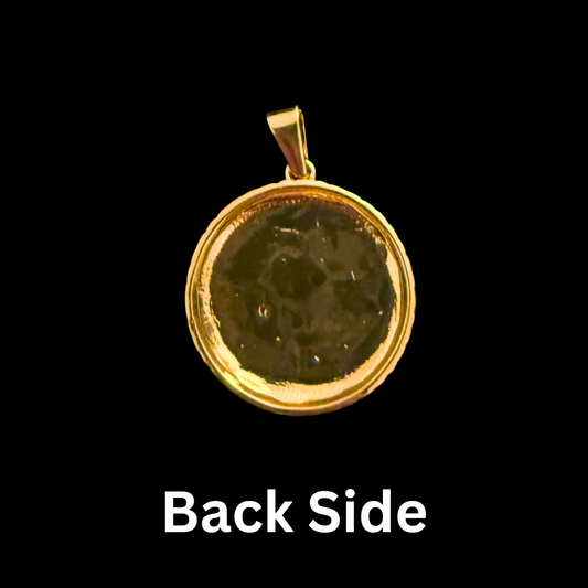 14K Gold Compass Pendant