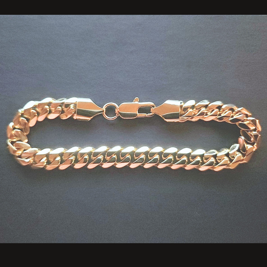 14K Gold Miami Cuban Bracelet - 8MM