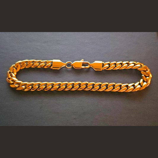 18K Gold Miami Cuban Bracelet - 7MM