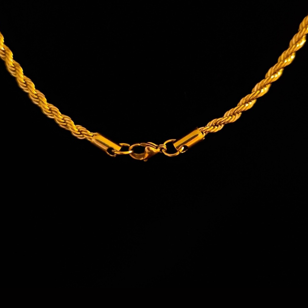 18K Gold Rope Chain - 4MM
