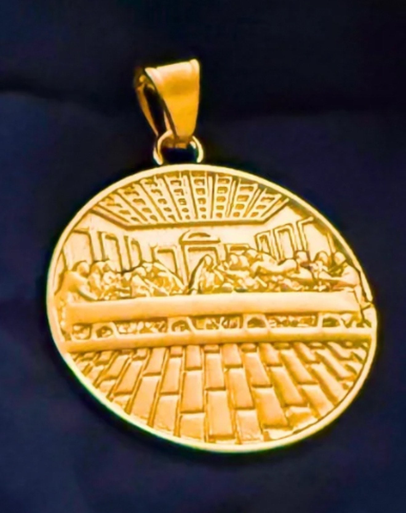 14K Gold The Last Supper Pendant