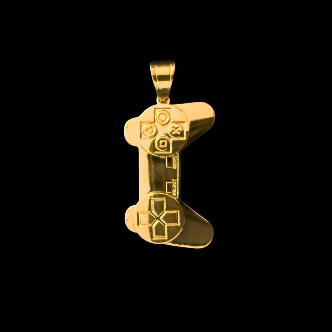 14K Gold Video Game Controller Pendant