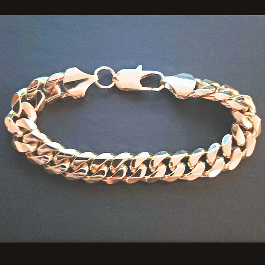 14K Gold Miami Cuban Bracelet - 12MM