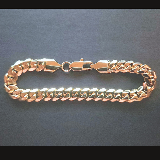 14K Gold Miami Cuban Bracelet - 8MM