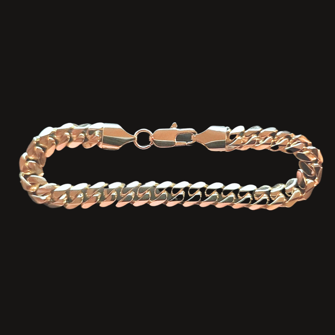 14K Gold Miami Cuban Bracelet - 8MM