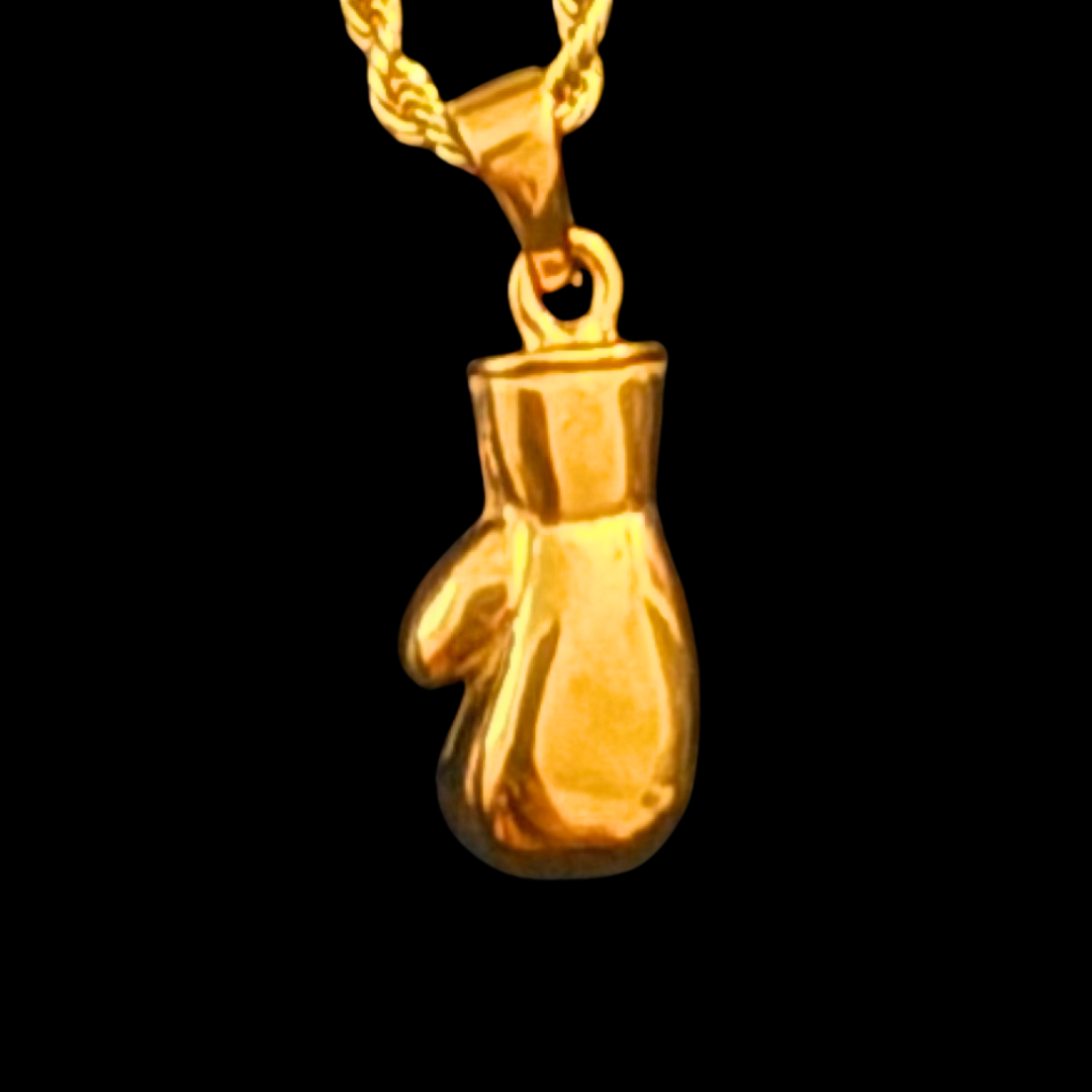 18K Gold Boxing Glove Pendant