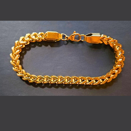 18K Gold Franco Bracelet - 6mm