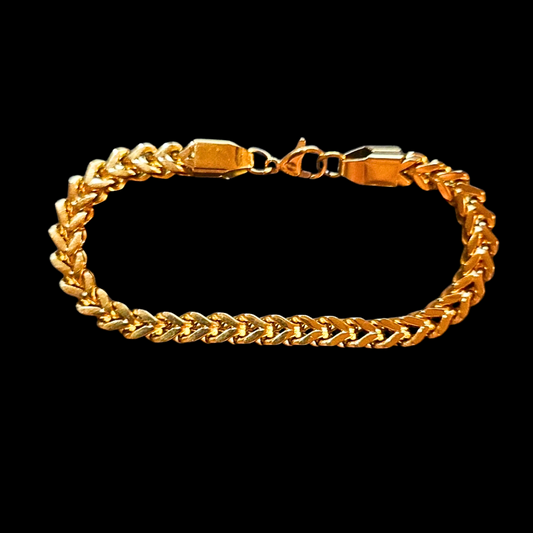 18K Gold Franco Bracelet - 6mm