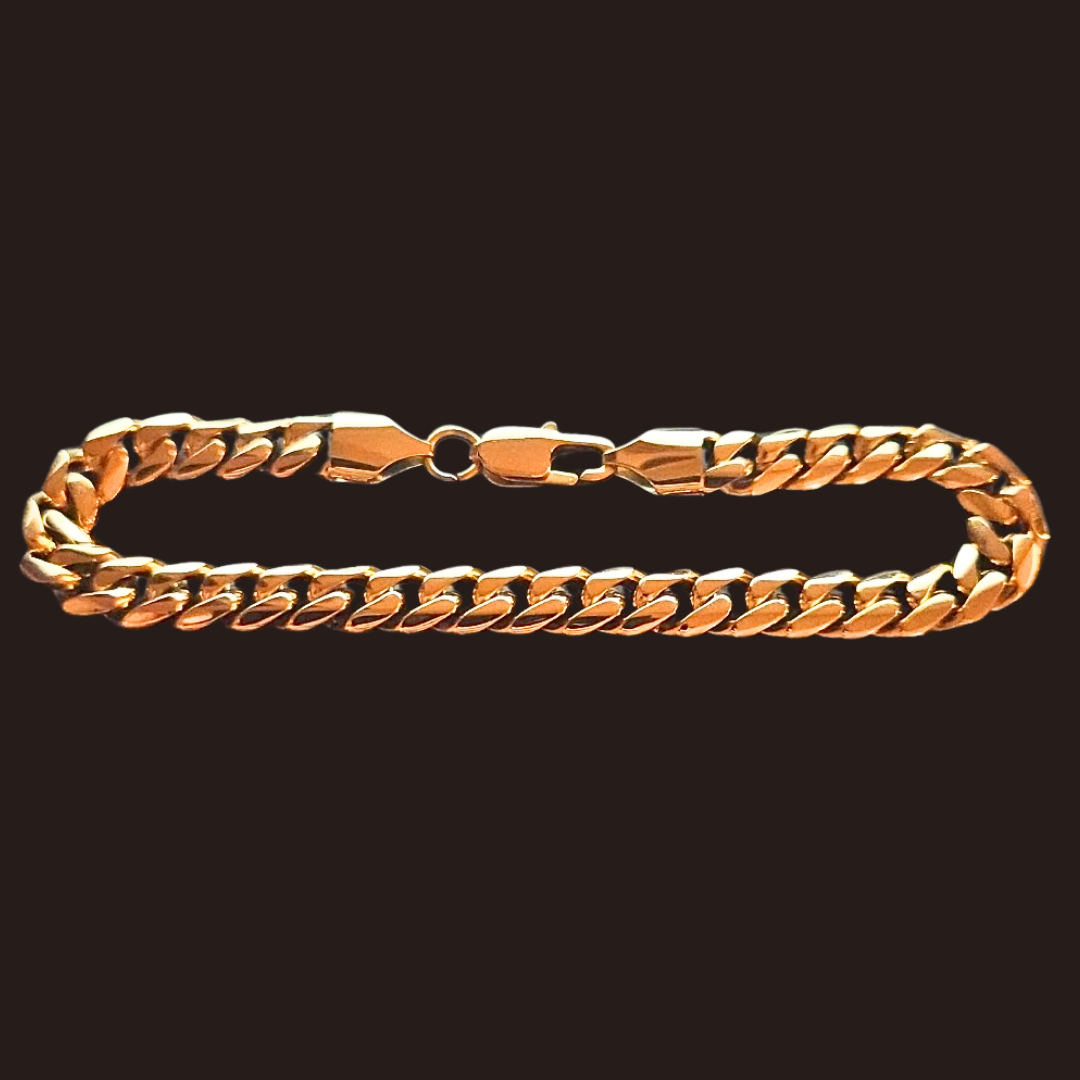 18K Gold Miami Cuban Bracelet - 8MM