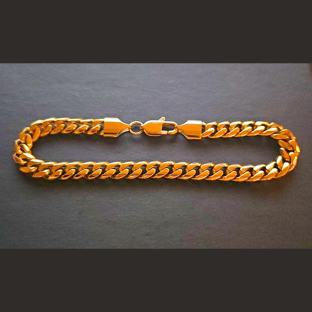 18K Gold Miami Cuban Bracelet - 7MM
